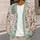 Mahjong Dragon, Peony and Floral Tile Motifs for Game Night, Good Fortune and Everyday Style All-over Print Knitted Cardigan - 5