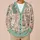 Mahjong Dragon, Peony and Floral Tile Motifs for Game Night, Good Fortune and Everyday Style All-over Print Knitted Cardigan - 6