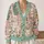 Mahjong Dragon, Peony and Floral Tile Motifs for Game Night, Good Fortune and Everyday Style All-over Print Knitted Cardigan - 2