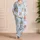 Cute Teddy Bear Gingham Sleep Set for Cozy Nights, Lounge Days, and Gift Giving Style Satin Pajamas Set - 4