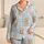 Cute Teddy Bear Gingham Sleep Set for Cozy Nights, Lounge Days, and Gift Giving Style Satin Pajamas Set - 1