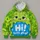 Green Tablet Buddy Character Halloween Cosplay for Fans and Family Costume Parties All-over Print Hoodie (Lightweight) - 4
