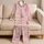 Blush Pink Teddy Bears and Ribbon Bows for Cozy Bedtime Charm for Girls Gift Set Satin Pajamas Set - 5