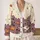 Cartoon Dinosaurs And Volcano Planets For Playful Everyday Casual Wear All-over Print Knitted Cardigan - 2