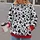 Classic Black Dalmatian Spots With Red Accent for Cozy Autumn Outings and Animal Lovers All-over Print Hoodie (Lightweight) - 2