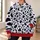 Classic Black Dalmatian Spots With Red Accent for Cozy Autumn Outings and Animal Lovers All-over Print Hoodie (Lightweight) - 6