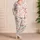 Cherry Blossom Hearts For Spring Gifts, Soft Ivory Pink Lounge Style At Home For Women Satin Pajamas Set - 4
