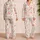 Cherry Blossom Hearts For Spring Gifts, Soft Ivory Pink Lounge Style At Home For Women Satin Pajamas Set - 2