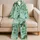 Retro Dinosaur Roar for Cozy Bedtime and Weekend Lounging for Little Boys and Kids Satin Pajamas Set - 5