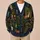 Ghost, Pumpkin and Campfire Camping Scene for Halloween Nighttime Outdoor Lovers All-over Print Knitted Cardigan - 6