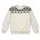 Black and Ivory Nordic Geometric Yoke for Cozy Autumn Weekends and Casual Menswear All-over Print Knitted Sweater - 4