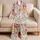 Blush And Coral Rose Bouquet For Cozy Spring Lounging And Gift Giving At Home Satin Pajamas Set - 5