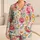 Blush And Coral Rose Bouquet For Cozy Spring Lounging And Gift Giving At Home Satin Pajamas Set - 1