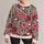 Rose Red Blooms and Engraved Skulls for Bold Everyday Alternative Style for Women All-over Print Knitted Sweater - 1