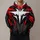 Black And Red Angular Action Costume Look For Halloween Cosplay And Fan Events All-over Print Hoodie (Lightweight) - 1
