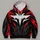 Black And Red Angular Action Costume Look For Halloween Cosplay And Fan Events All-over Print Hoodie (Lightweight) - 4