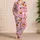 Pink Halloween Pumpkins, Ghosts And Bats Cozy Autumn Sleepwear For Women At Home Satin Pajamas Set - 4