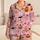 Pink Halloween Pumpkins, Ghosts And Bats Cozy Autumn Sleepwear For Women At Home Satin Pajamas Set - 1