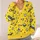 Playful Yellow Space Aliens And UFOs For Casual Everyday Wear And Cosmic Adventure Fans All-over Print Knitted Cardigan - 4