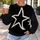 Oversized Ivory Star Streetwear Motif for Casual Hip Hop Outfits and Everyday Style All-over Print Knitted Sweater - 5