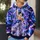 Silver-Haired Energy Warrior Cosmic Battle Scene for Anime Fans and Fantasy Collectors All-over Print Hoodie (Lightweight) - 5