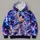 Silver-Haired Energy Warrior Cosmic Battle Scene for Anime Fans and Fantasy Collectors All-over Print Hoodie (Lightweight) - 4