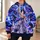 Silver-Haired Energy Warrior Cosmic Battle Scene for Anime Fans and Fantasy Collectors All-over Print Hoodie (Lightweight) - 6