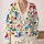 Colorful House and Car Graffiti for Everyday Urban Streetwear and Casual Weekend Style All-over Print Knitted Cardigan - 2