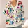 Colorful House and Car Graffiti for Everyday Urban Streetwear and Casual Weekend Style All-over Print Knitted Cardigan - 4