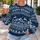Snowflake Deer and Alpine Trees for Cozy Holiday Gatherings and Winter Weekends for Men All-over Print Knitted Sweater - 5