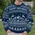 Snowflake Deer and Alpine Trees for Cozy Holiday Gatherings and Winter Weekends for Men All-over Print Knitted Sweater - 6