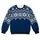 Nordic Snowflake Motifs for Cozy Alpine Getaways and Relaxed Winter Weekends Outdoors All-over Print Knitted Sweater - 4