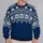 Nordic Snowflake Motifs for Cozy Alpine Getaways and Relaxed Winter Weekends Outdoors All-over Print Knitted Sweater - 2