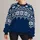 Nordic Snowflake Motifs for Cozy Alpine Getaways and Relaxed Winter Weekends Outdoors All-over Print Knitted Sweater - 1