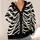 Anatomical Skeleton Rib Bones for Alternative Streetwear and Everyday Gothic Style All-over Print Knitted Cardigan - 4
