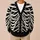 Anatomical Skeleton Rib Bones for Alternative Streetwear and Everyday Gothic Style All-over Print Knitted Cardigan - 6