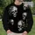 Distressed Ivory Skull Motifs for Alternative Streetwear and Concert Night Style All-over Print Knitted Sweater - 6