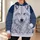 White Wolf Portrait for Outdoor Adventures and Everyday Casual Style All-over Print Hoodie (Lightweight) - 6