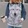 White Wolf Portrait for Outdoor Adventures and Everyday Casual Style All-over Print Hoodie (Lightweight) - 2
