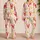 Coastal Lobster And Lemon Stripes For Summer Getaways, Beach Trips, Tween Girls Summer Satin Pajamas Set - 2