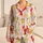 Coastal Lobster And Lemon Stripes For Summer Getaways, Beach Trips, Tween Girls Summer Satin Pajamas Set - 1