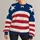 American Flag Stars And Stripes For Patriotic Holiday Parties And Casual Wear All-over Print Knitted Sweater - 1