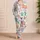 Ivory Sea Turtle Marine Motif For Cozy Beach Getaways, Gifts For Women And Teens Satin Pajamas Set - 4