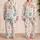 Ivory Sea Turtle Marine Motif For Cozy Beach Getaways, Gifts For Women And Teens Satin Pajamas Set - 2