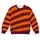 Burnt Orange Burgundy Wide Stripes for Casual Streetwear and Autumn Outings All-over Print Knitted Sweater - 4