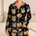 Cute Corgi Husky Puppy Faces On Black For Cozy Bedtime Gift For Pet Lovers At Home Satin Pajamas Set - 1