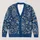Blue Paisley And Floral Motifs For Bohemian Everyday Layering And Artistic Casual Style All-over Print Knitted Cardigan - 1