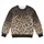 Charcoal And Cream Leopard Markings For Confident Everyday Style And Modern Women All-over Print Knitted Sweater - 4