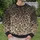 Charcoal And Cream Leopard Markings For Confident Everyday Style And Modern Women All-over Print Knitted Sweater - 6