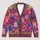 Vibrant Wildflower Garden in Jewel Tones for Creative Everyday Layering All-over Print Knitted Cardigan - 1